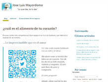 Tablet Screenshot of joseluismayordomo.com
